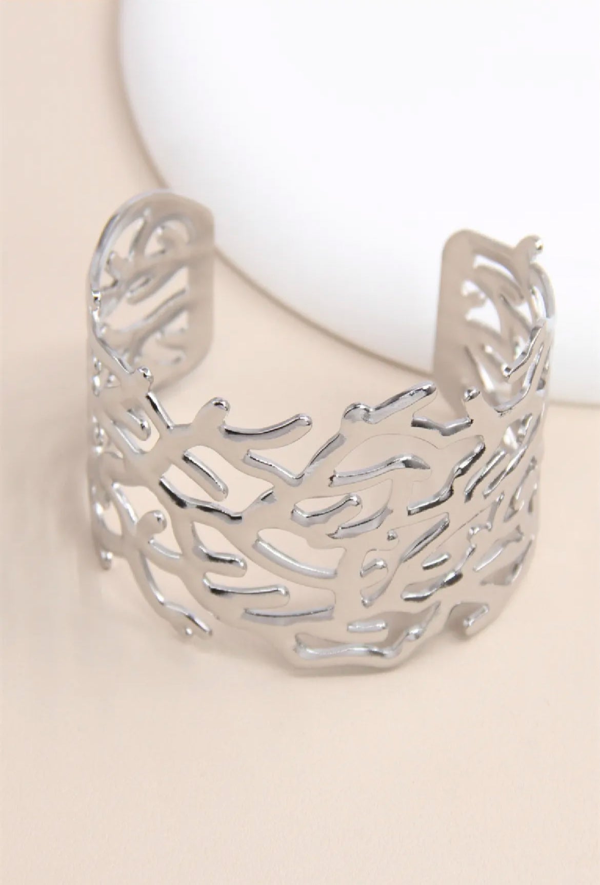 Bracelet Jonc Ajustable: argenté