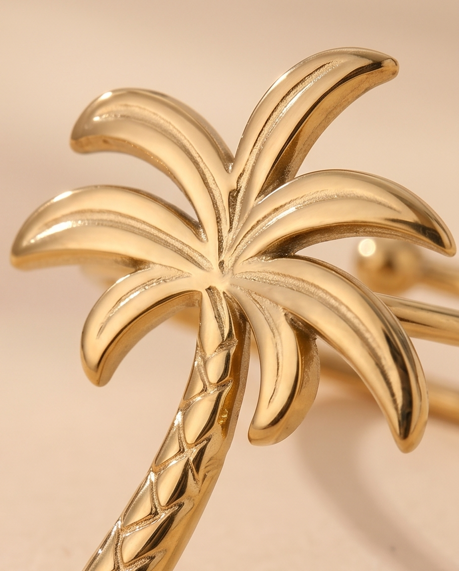 Bague Palmier dorée – Attitude stylée