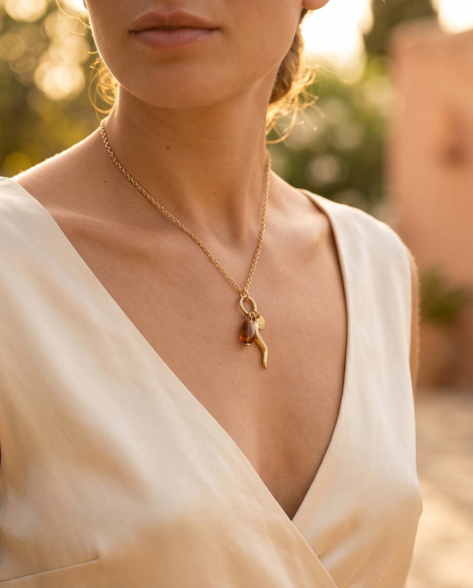 Justine Doré Stainless Steel Necklace – Trendy & Durable Jewelry