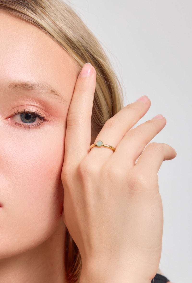 Bague nacré ronde