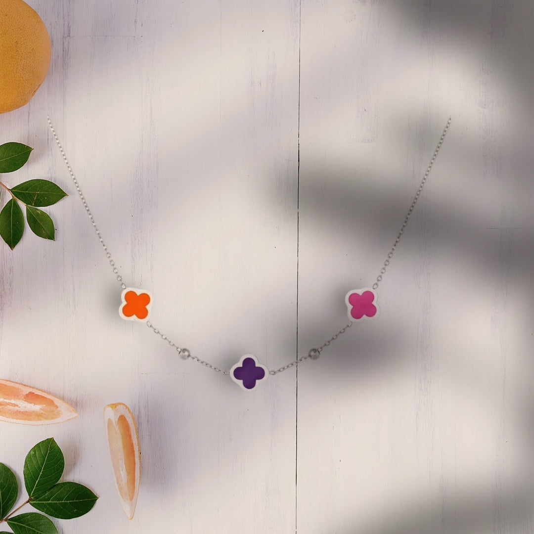 3 klavertjes ketting