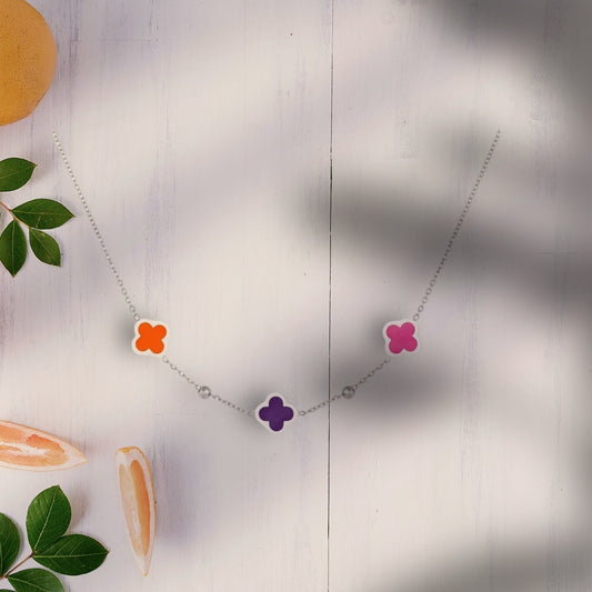 3 klavertjes ketting