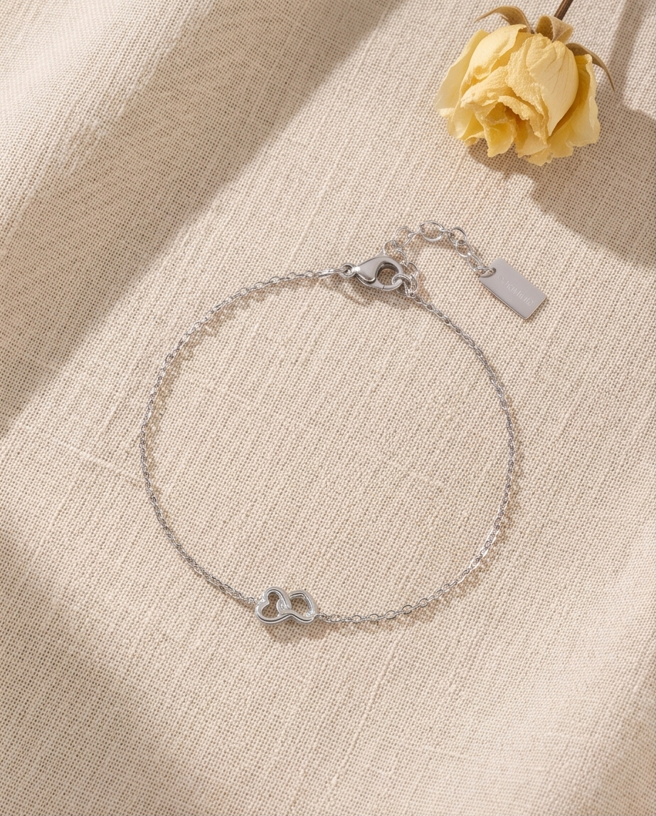 Bracelet Dahlia argenté – Douceur
