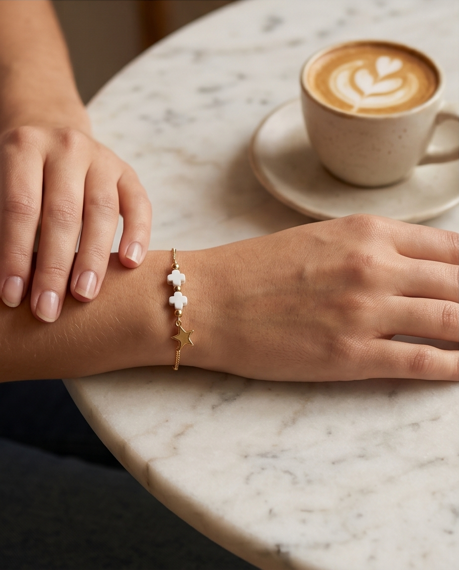 Gold Star Stainless Steel Bracelet ⭐✨