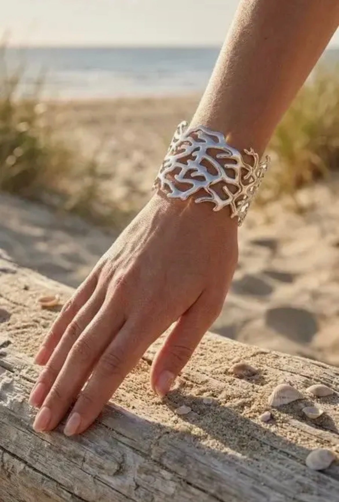 Lila Adjustable Silver Bangle Bracelet 💛✨