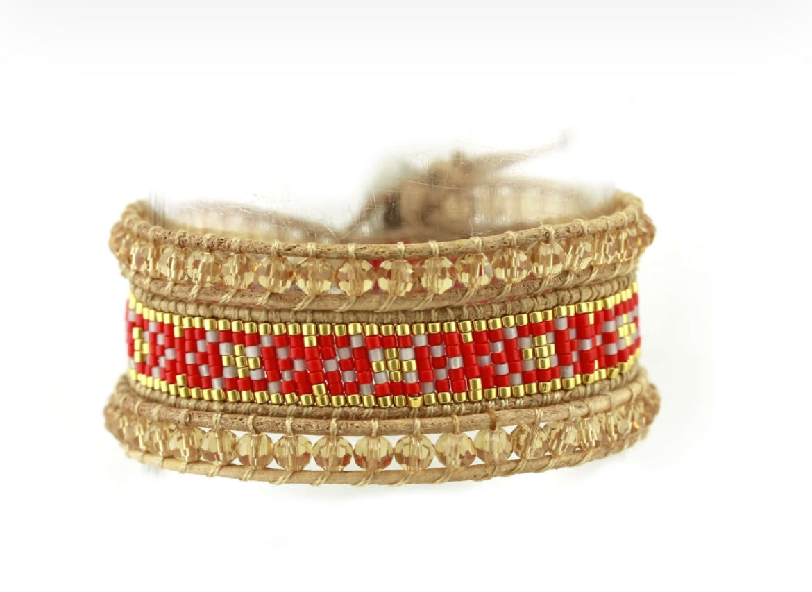 Bracelet Edyna - Rouge