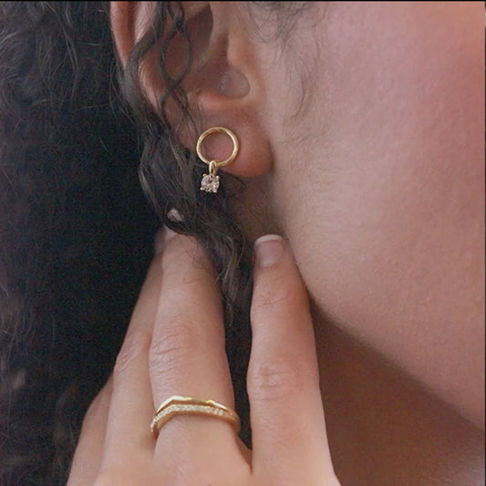 Boucle d’oreille Octavia doré