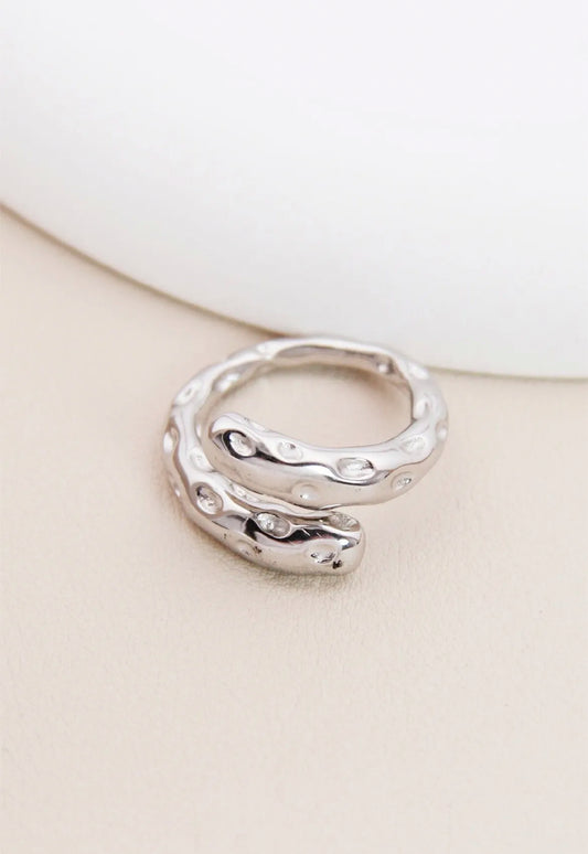 Bague Goutte argenté