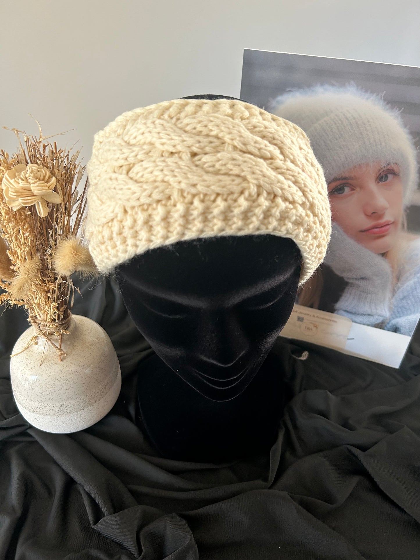 Crème hoofdband