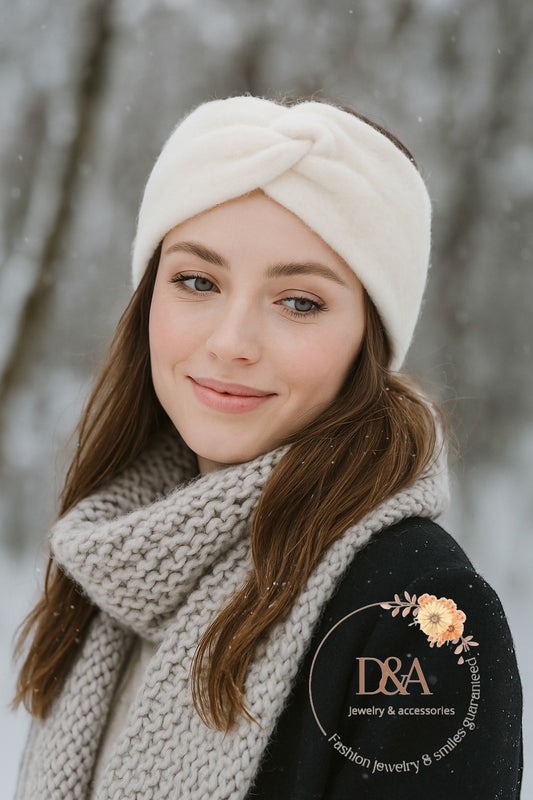 BANDEAU SHERPA ENTORTILLÉ: Blanc