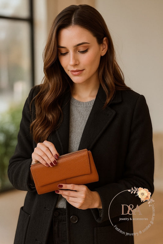 Porte feuille Tilda Marron