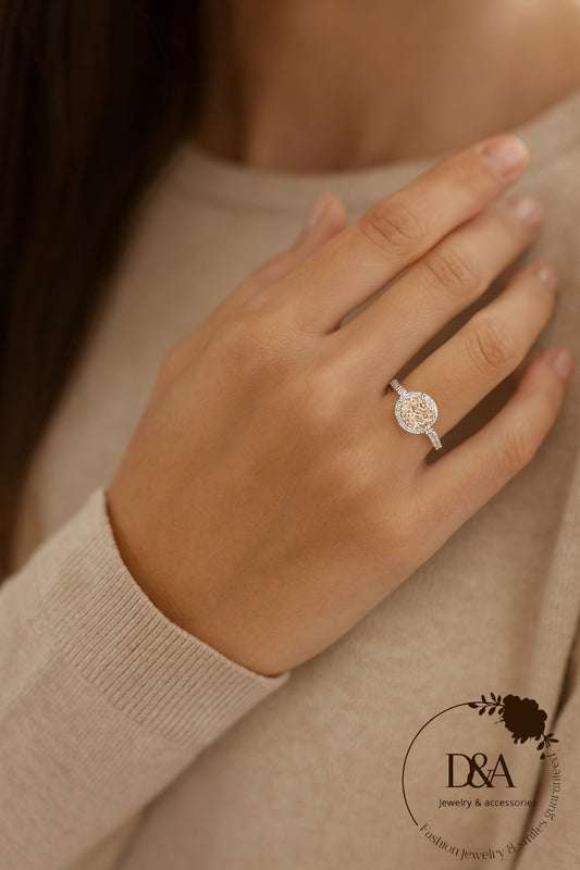 Bague Rita avec zircon - Champagnes