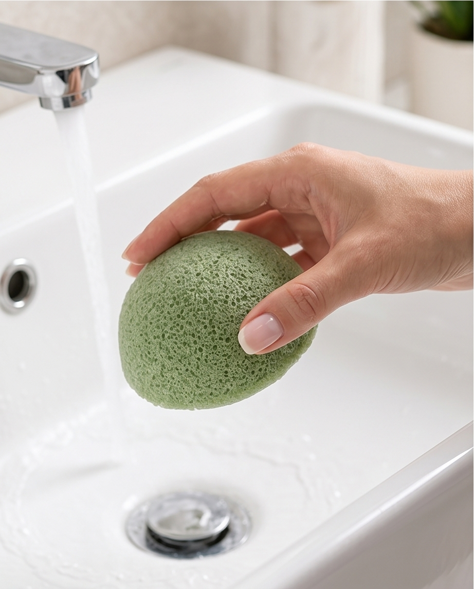 🧼Natuurlijke Konjac gezichtsspons – Zachte & stralende huid