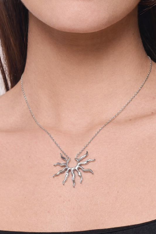 Zilveren Zonnestraal Ketting