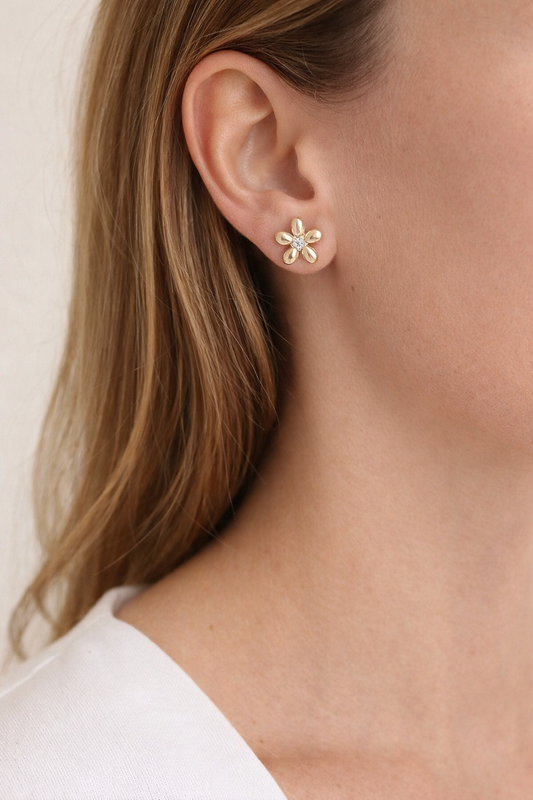 Gouden bloemoorbellen