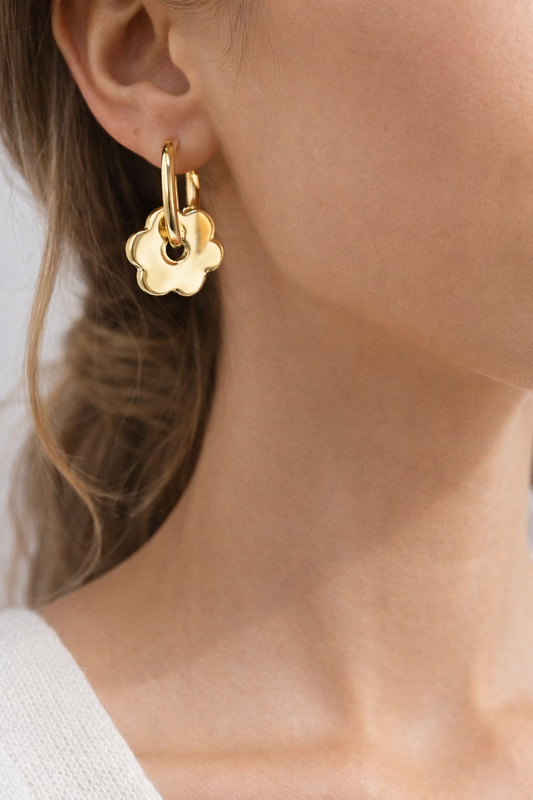 Gouden bloemoorbellen