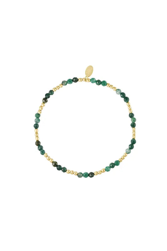 Bracelet perle vert