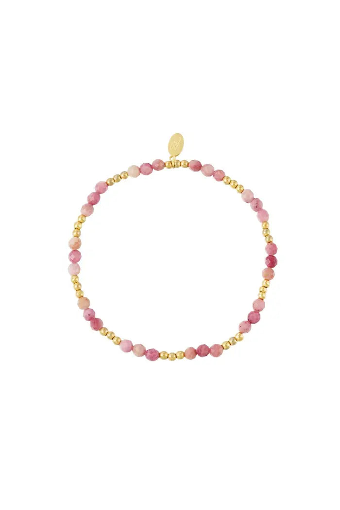 Bracelet perle rose