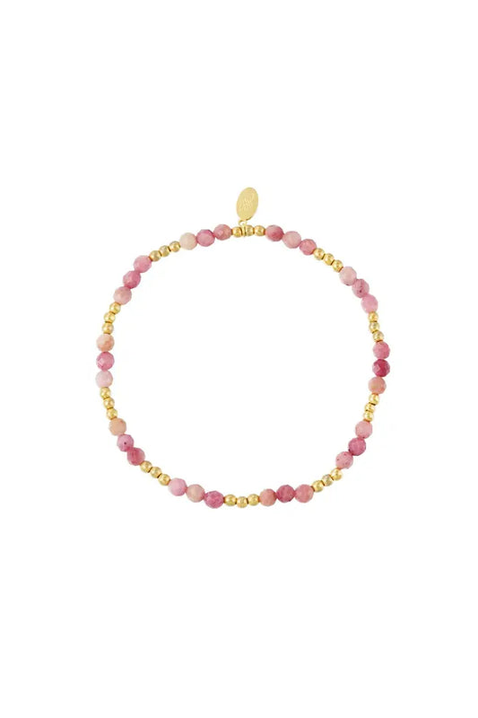Bracelet perle rose