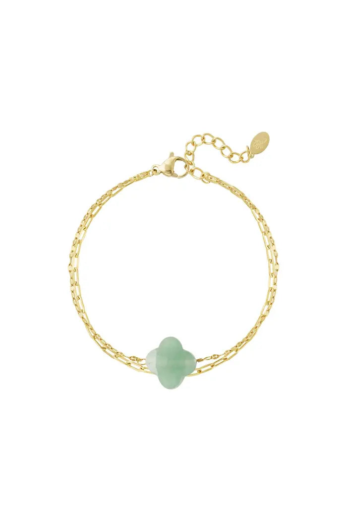 Bracelet double trèfle