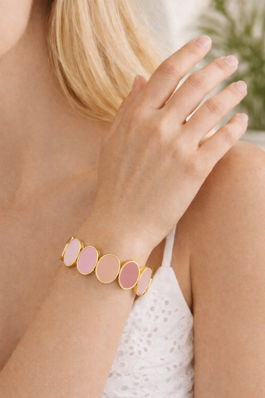 Bracelet Summer coloré: Nude