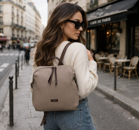 Sac à dos Urbania Chic : Taupe/marron