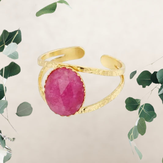 Bague Kiki fushia