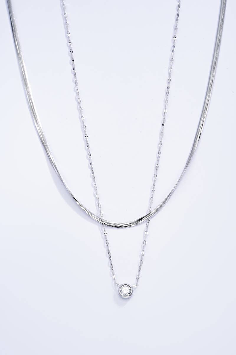 Riri ketting: zilver