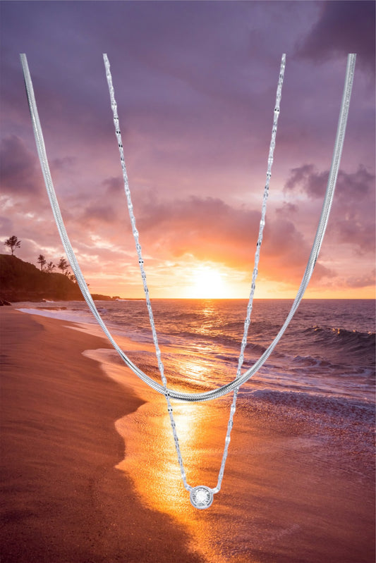 Riri ketting: zilver