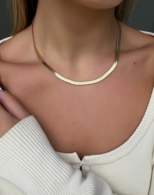 Collier Serpent en acier inoxydable – Élégance sensuelle
