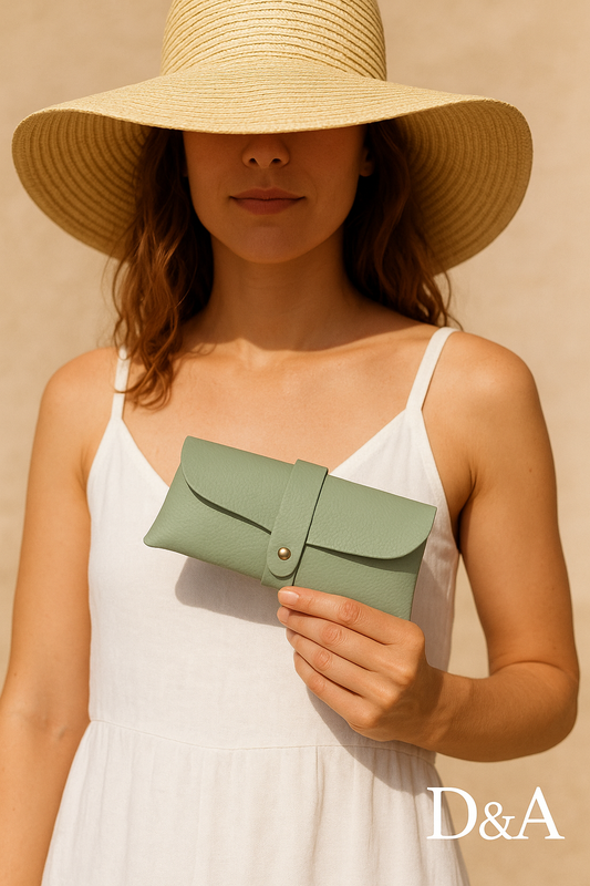 Étui à lunettes: vert menthe