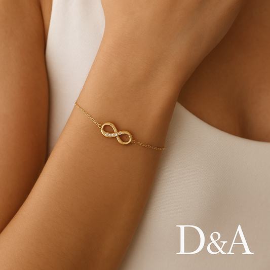 Bracelet infini doré