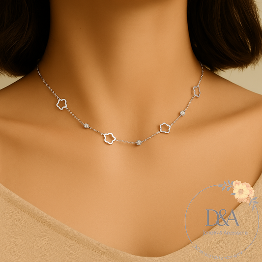 Collier Lilou: argenté