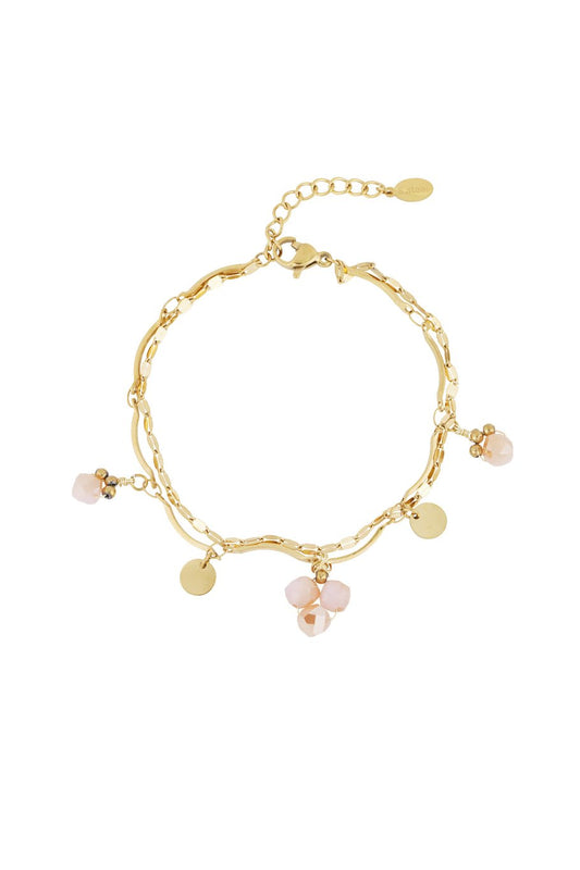Bracelet Pink doré