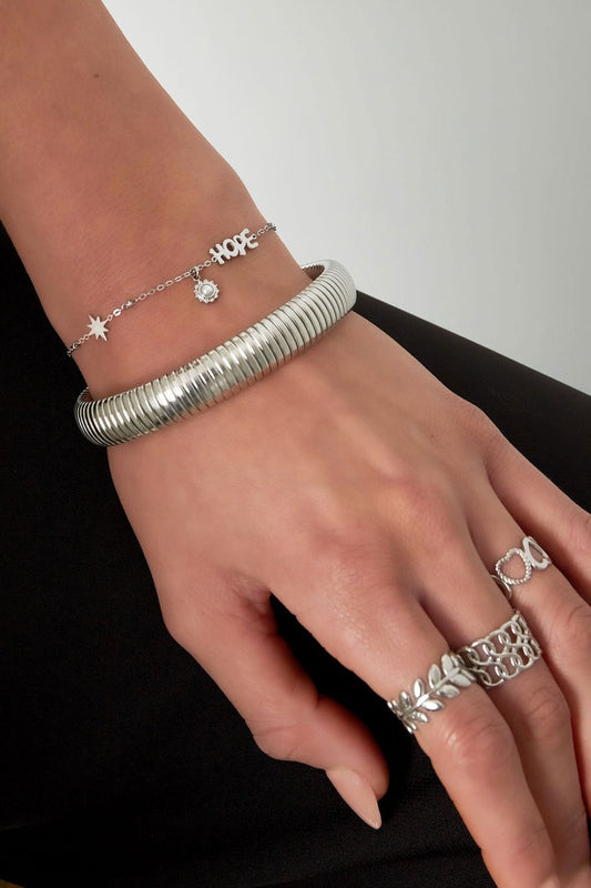 Bracelet Hope: argenté
