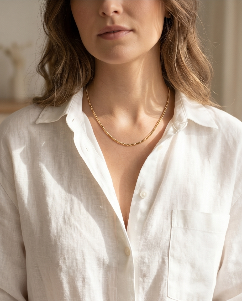 Gouden Ketting van Roestvrij Staal ✨