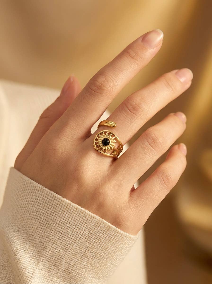 Bague Filou - acier inoxydable doré