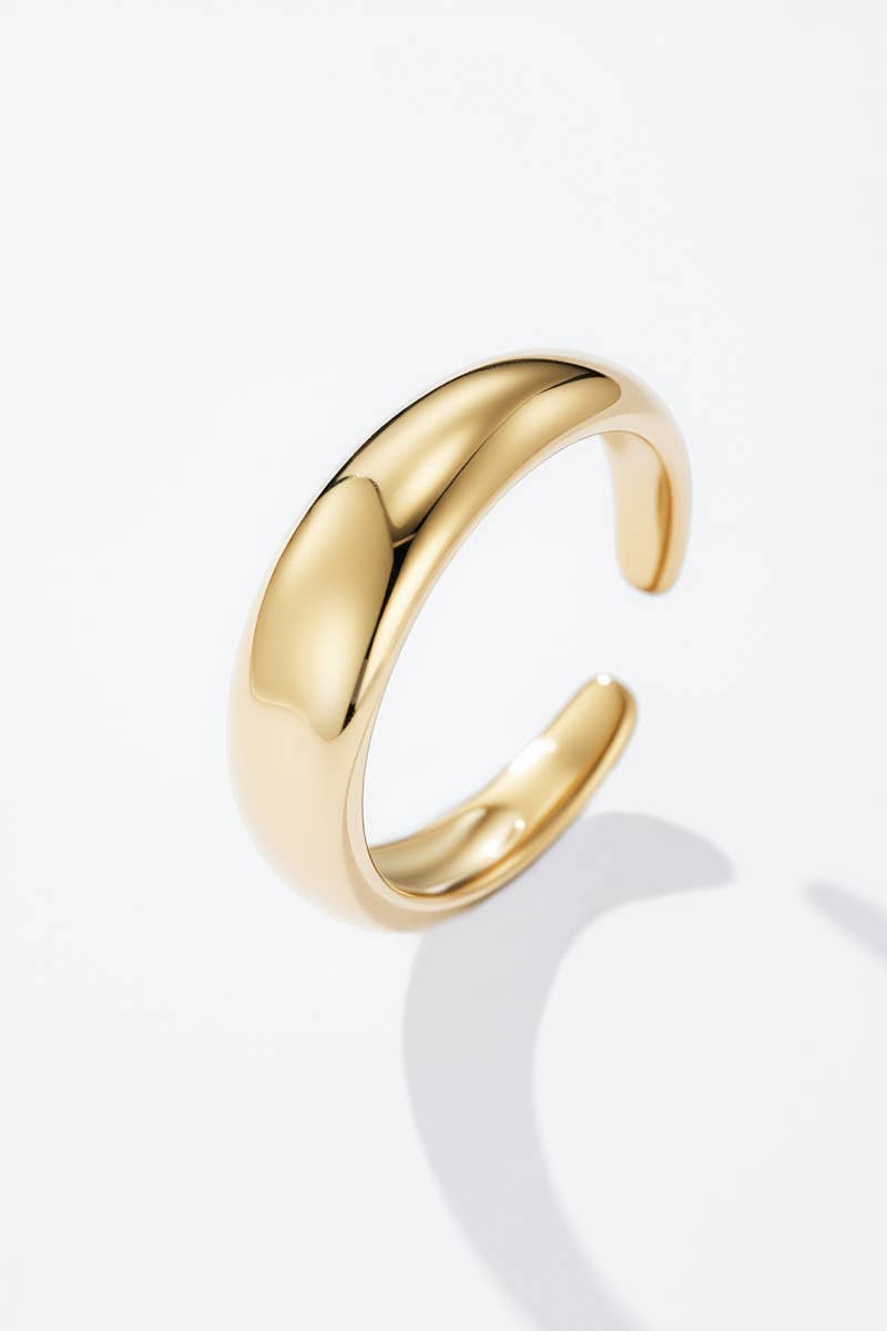 Gepolijste ring: goud