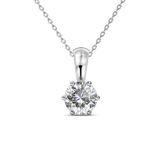 Ketting-zilver en kristal