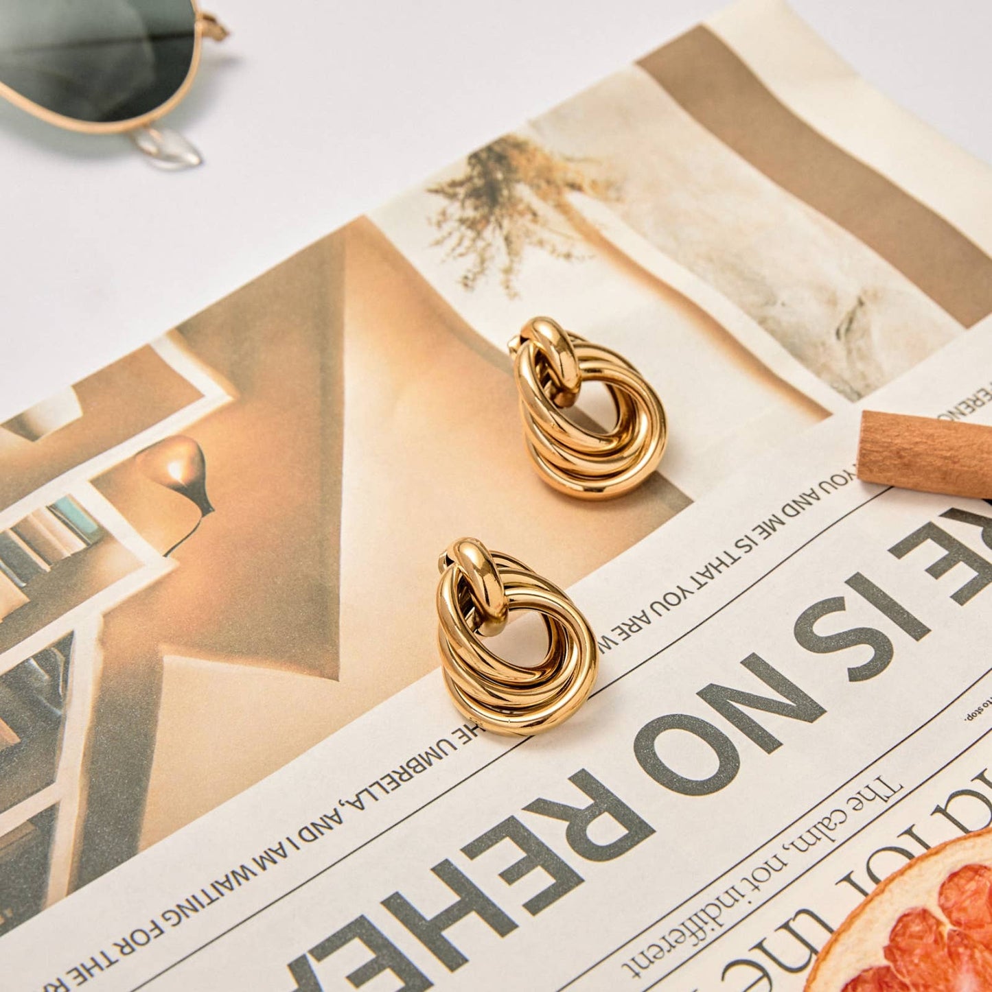 Boucles d'oreilles - Orlane: Gold