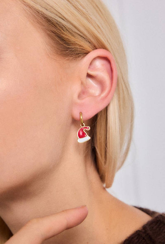 Kerst oorbellen: goud