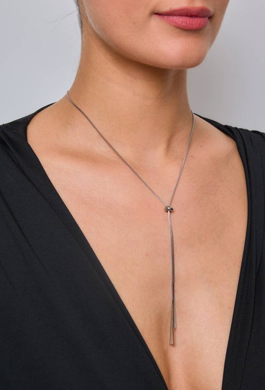 Fijne Y-ketting: Zilver