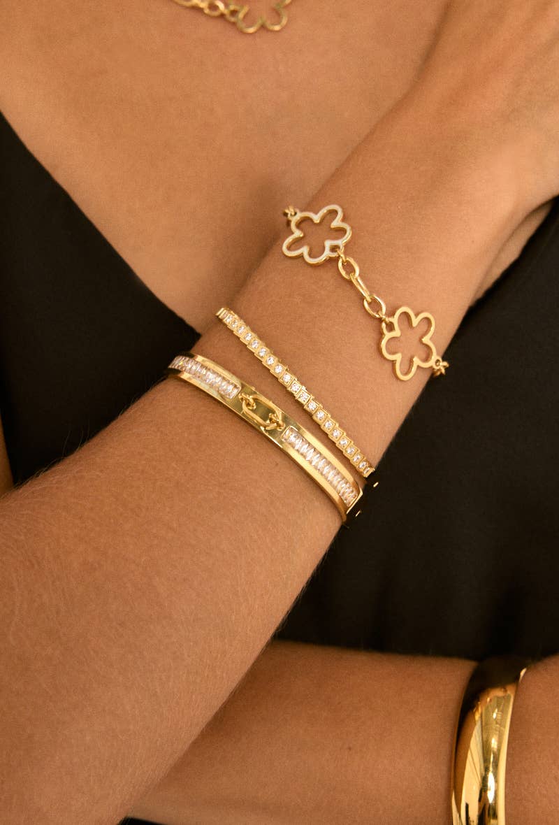 Tira bangle armband: goud