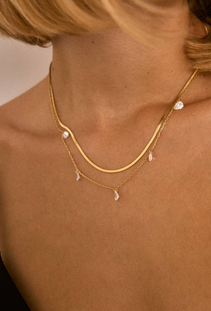 Riri dubbele ketting: goud