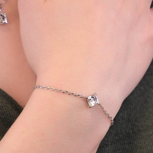 Bracelet Calle - Argenté et Cristal
