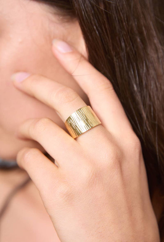 Luna ring: goud