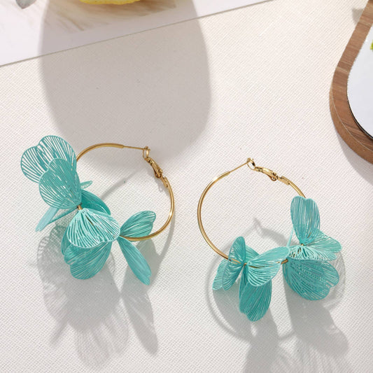 Boucles d'oreilles - Mélodie: Bleu